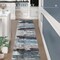 2x6 Washable Runner Rug, Modern Abstract Hallway Rug Runner, Non-Slip Thin Accent Rug Lightweight Navy Grey Print Distressed Carpet Runner for Laundry Entryway Bedroom Kitchen Bathroom Indoor